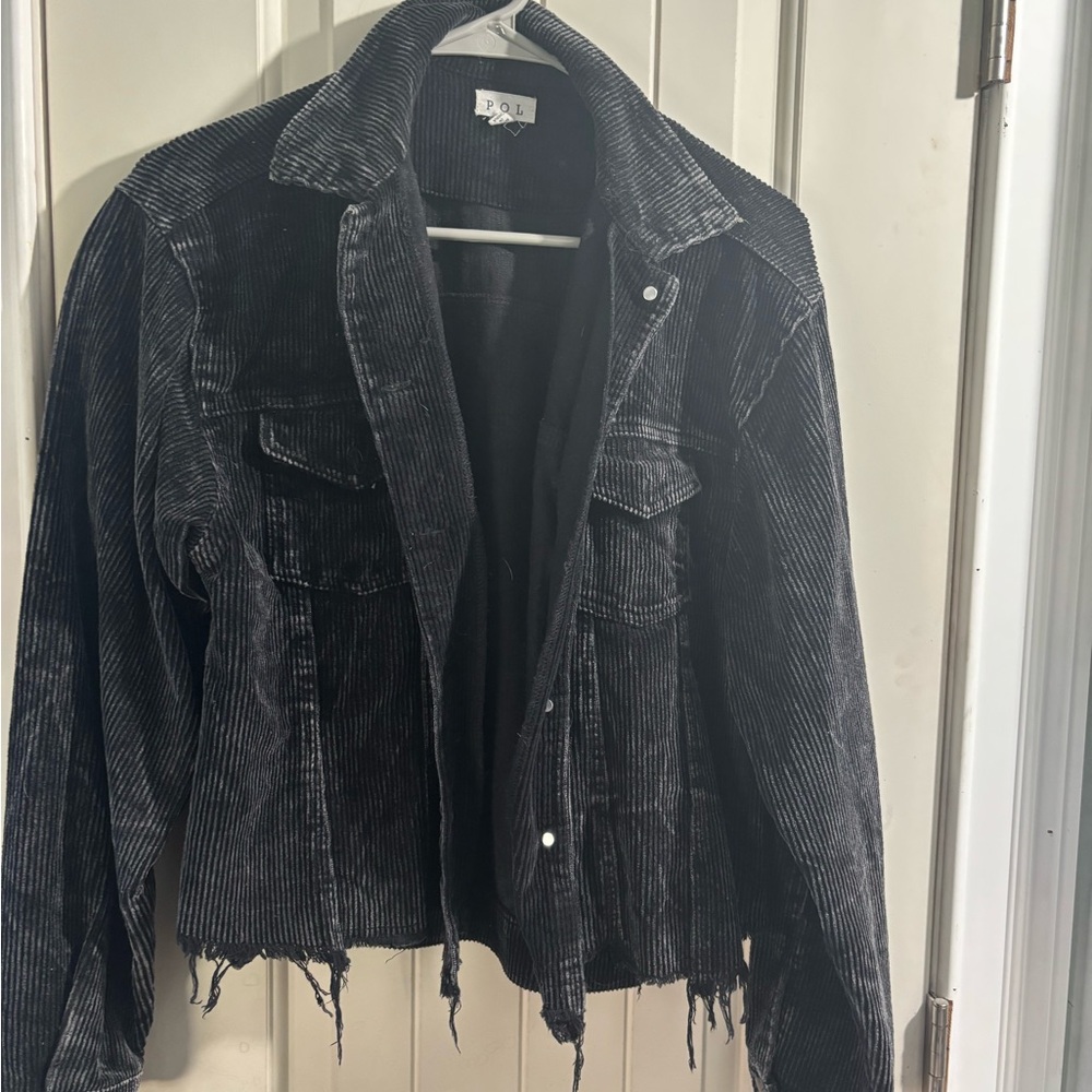 POL Black Corduroy Jacket